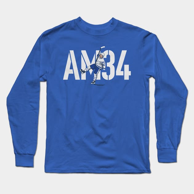 Auston Matthews AM34 Long Sleeve T-Shirt by stevenmsparks